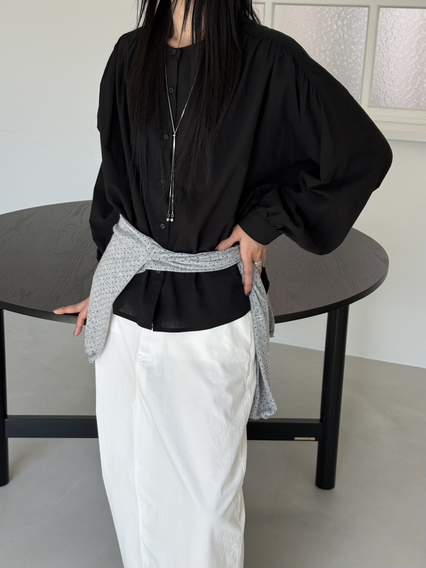 TAUPE韓國直郵實拍女裝新款推薦26春夏休閑職業襯衫蕾絲衫棉TAUPE襯衫/蕾絲衫