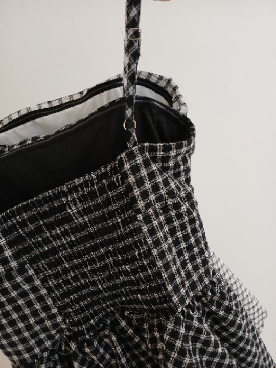 FEMME韓國代購女裝新品休閑職業人氣26春夏吊帶背心格子露肩FEMME吊帶/背心