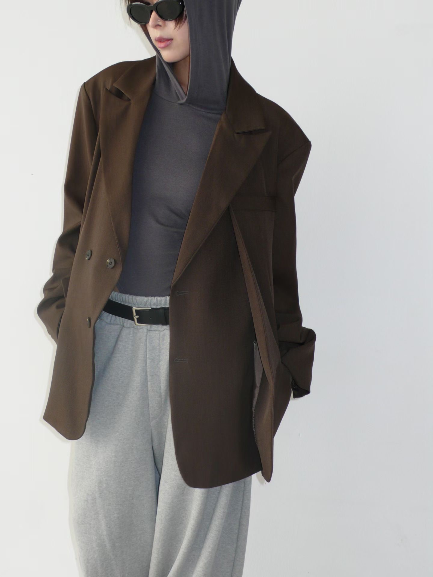 BUSTLING韓國東大門代購女士新品時尚人氣推薦職業26春夏夾克BUSTLING夾克