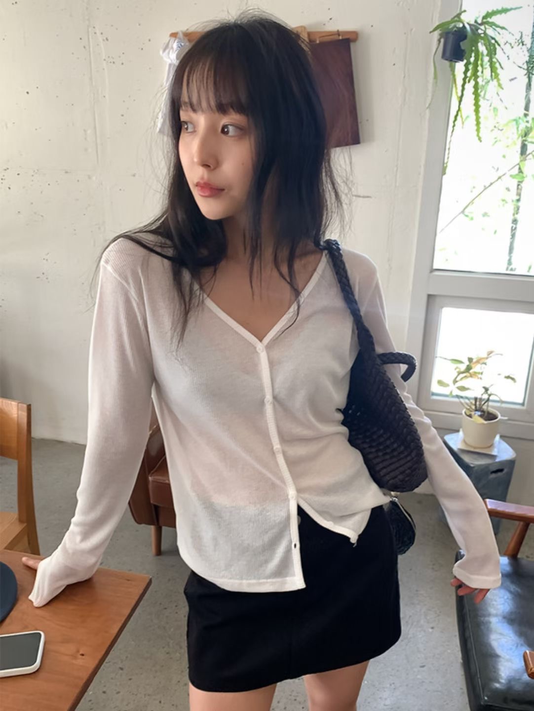 BUSTLING韓國直郵實拍女裝新款26春夏針織衫不含內搭羊毛衫BUSTLING針織衫