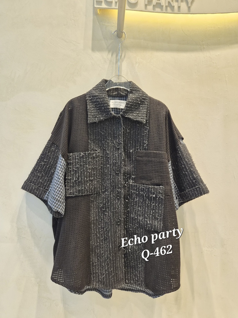 ECHOPARTY韓國東大門代購女士新品26春夏熱賣人氣襯衫蕾絲衫ECHOPARTY襯衫/蕾絲衫圖色2