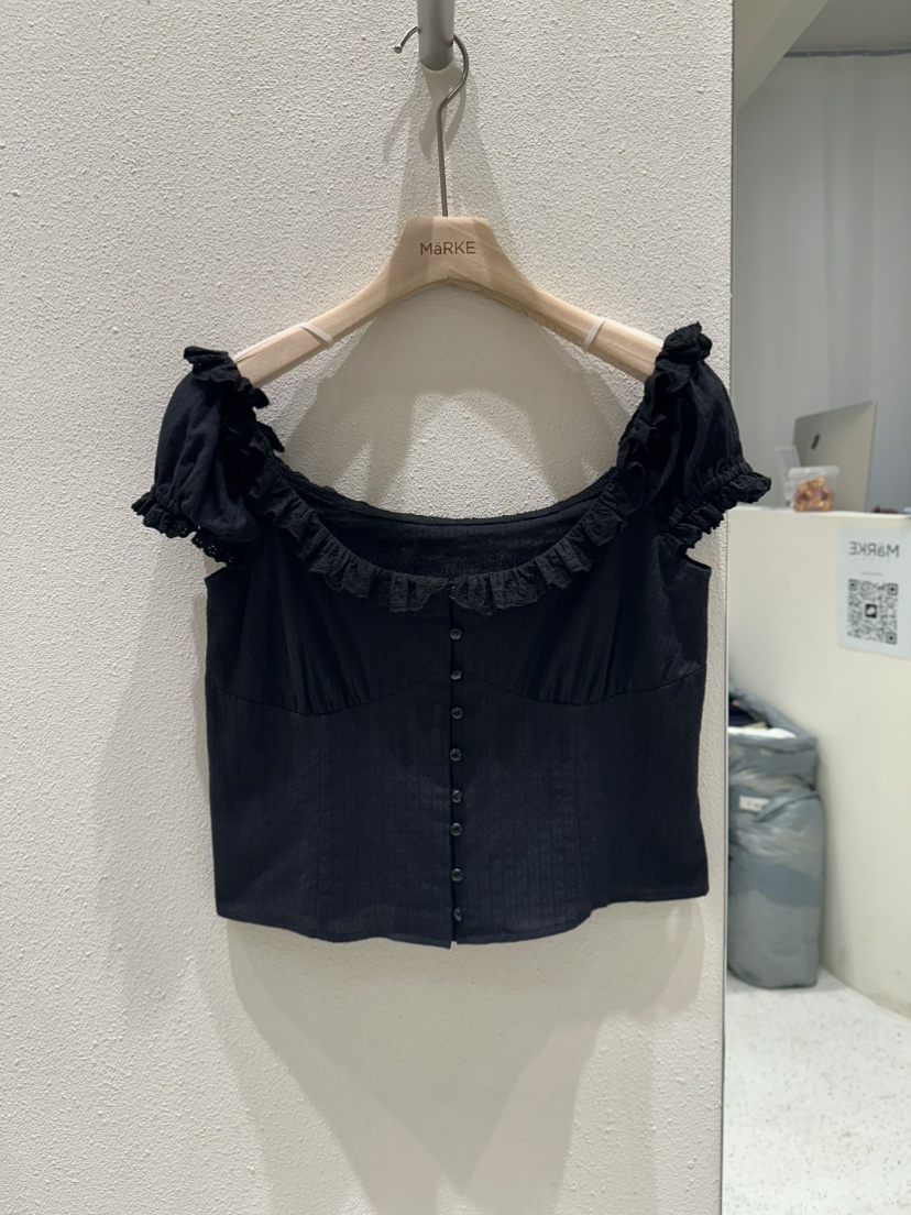 MARKE-P韓國代購女裝新款26春夏休閑熱賣襯衫蕾絲衫泡泡袖MARKE-P襯衫/蕾絲衫圖色3