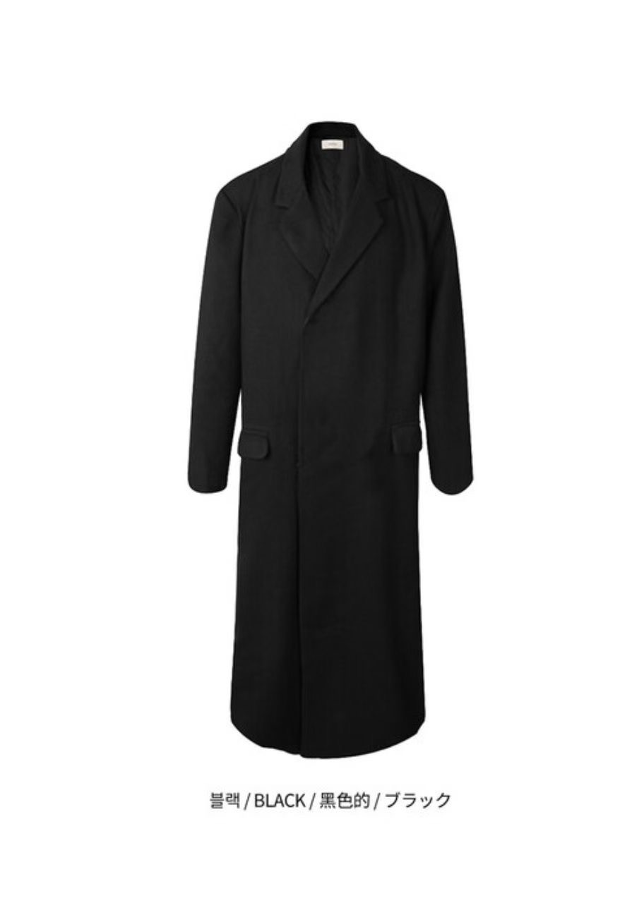 BUSTLING韓國直郵實拍女裝新品職業推薦中長款大衣羊毛雙層BUSTLING中長款大衣圖色2