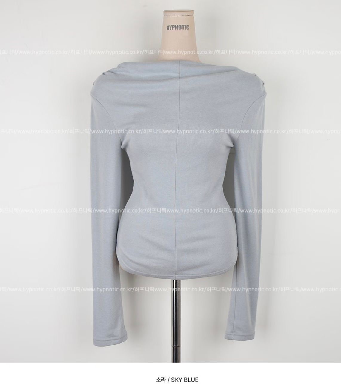 BUSTLING韓國直郵女士新品時尚熱賣26春夏人氣推薦長袖T恤BUSTLING長袖T恤圖色1