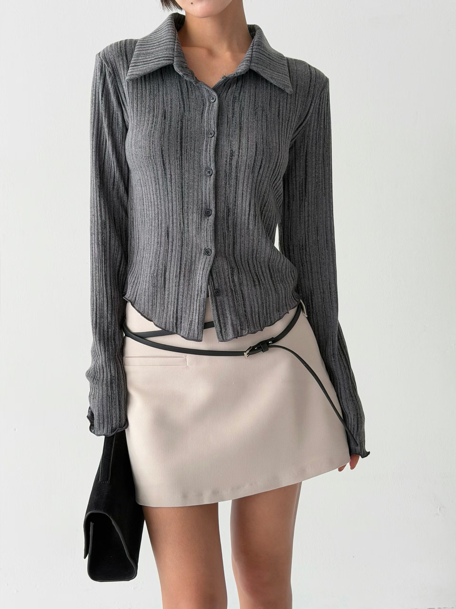 BUSTLING韓國直郵女裝新品休閑推薦時尚人氣裙褲含腰帶系帶BUSTLING裙褲