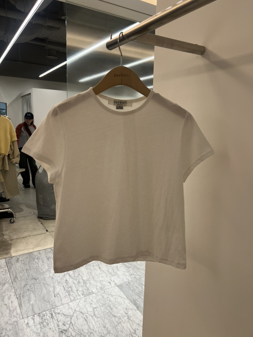 DE VENTI韓國直郵實拍女士新款休閑時尚26春夏職業推薦T恤DE VENTIT恤圖色1