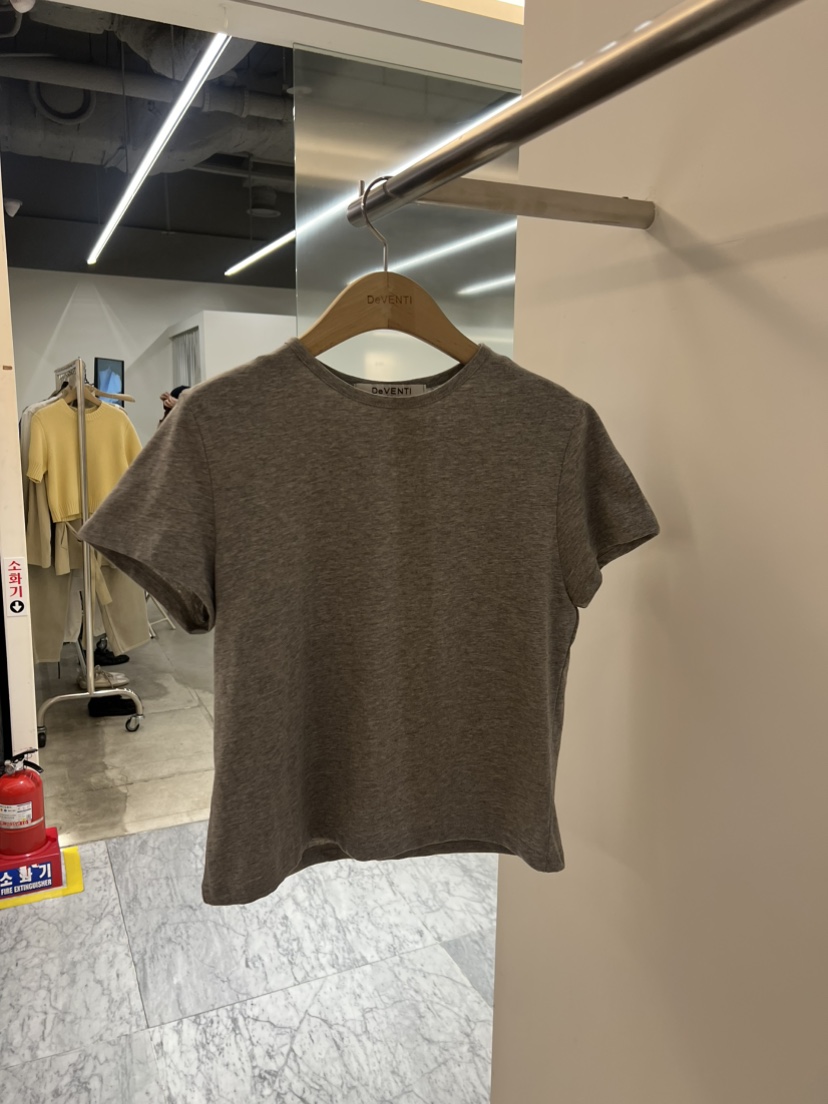 DE VENTI韓國直郵實拍女士新款休閑時尚26春夏職業推薦T恤DE VENTIT恤圖色2