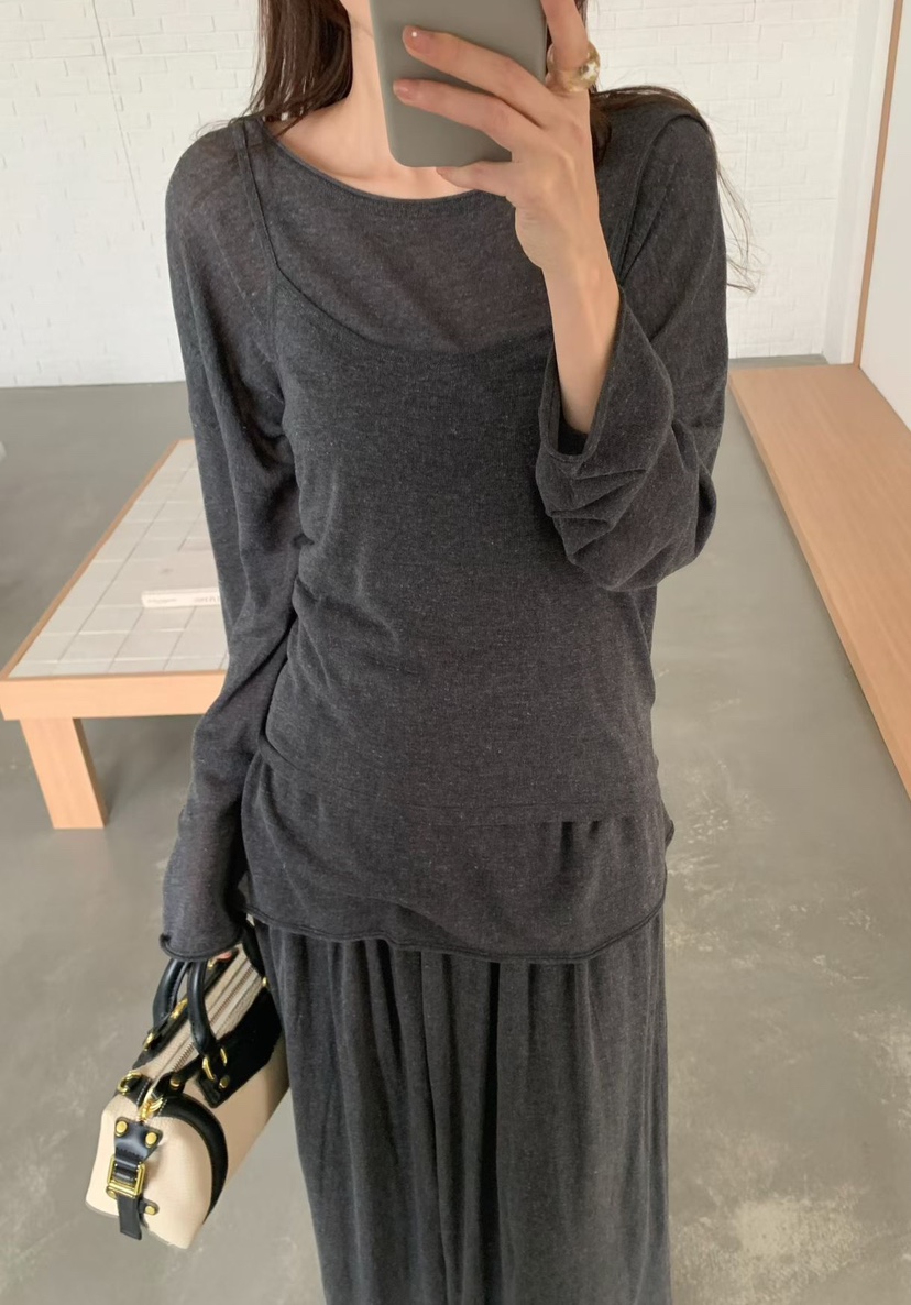 OLA韓國東大門代購女裝新品休閑推薦職業熱賣人氣時尚針織衫mellor/OLA針織衫