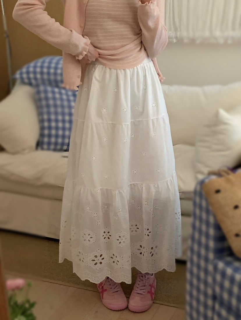 OLA韓國代購女裝新款職業熱賣26春夏休閑推薦時尚人氣長裙mellor/OLA長裙