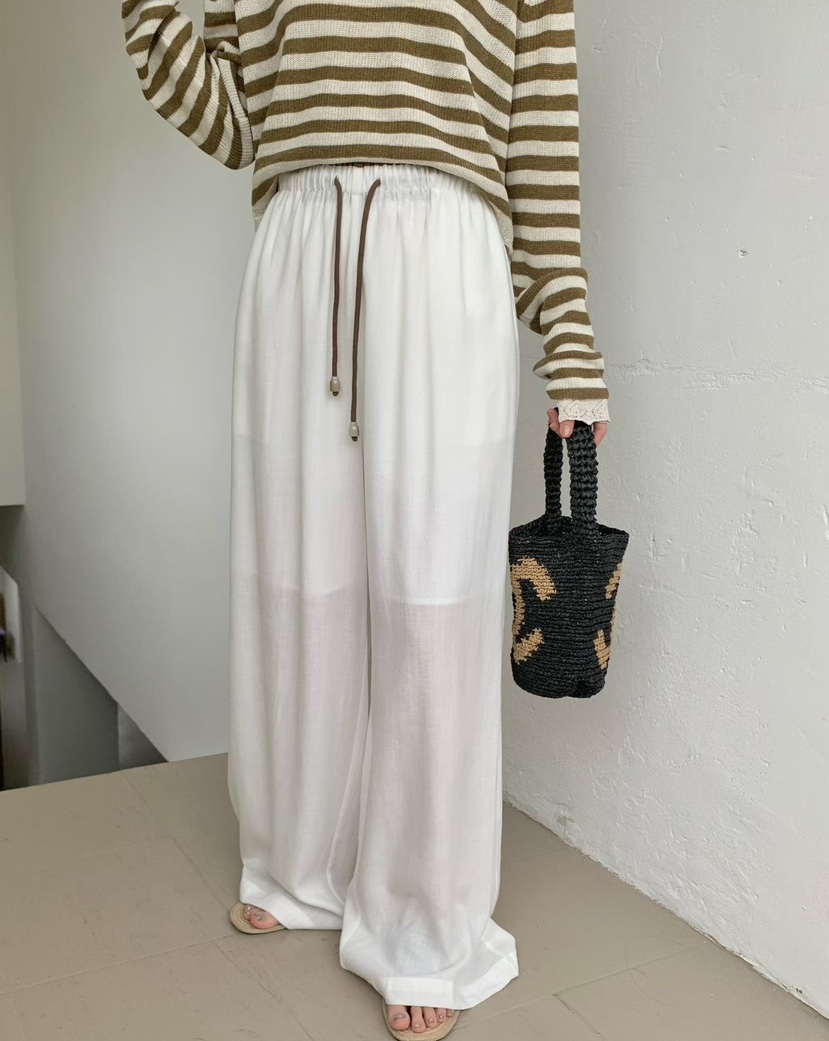 OLA韓國直郵女士新款26春夏時尚推薦熱賣職業人氣休閑休閑褲mellor/OLA休閑褲