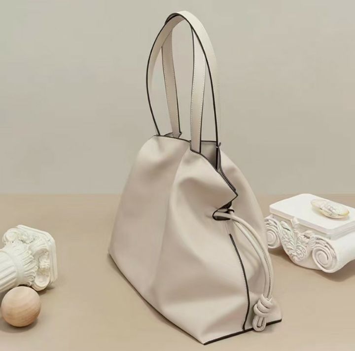 TROUVAILLE韓國代購女裝新品職業時尚單肩斜跨包牛皮褶皺TROUVAILLE單肩/斜跨包