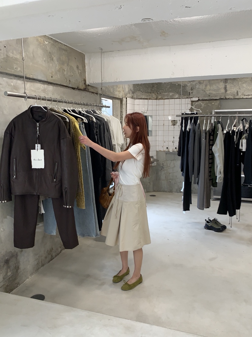 SUNDER MARKET韓國東大門代購女裝新款人氣半身裙中短裙棉SUNDER MARKET半身裙/中短裙