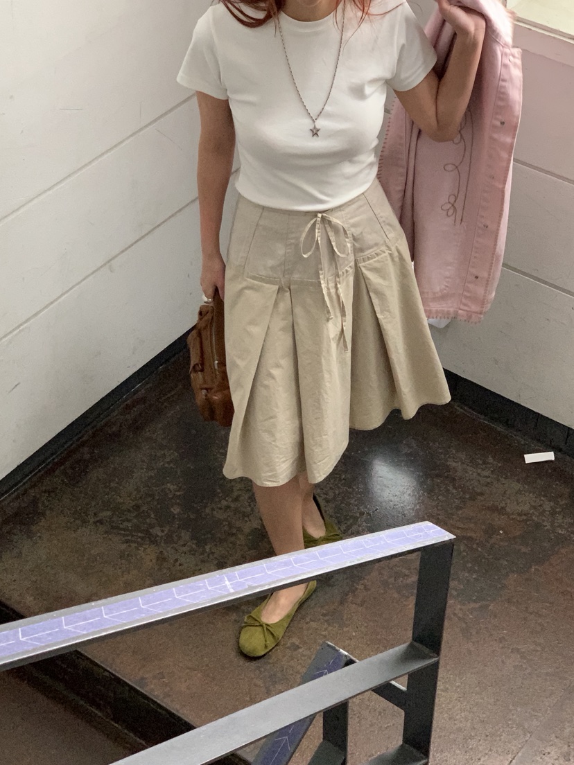 SUNDER MARKET韓國東大門代購女裝新款人氣半身裙中短裙棉SUNDER MARKET半身裙/中短裙圖色1