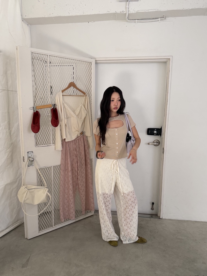 SUNDER MARKET韓國代購女士新款26春夏職業熱賣人氣T恤紐扣SUNDER MARKETT恤