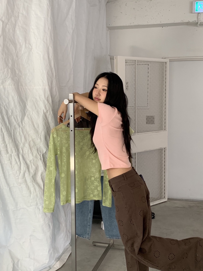 SUNDER MARKET韓國代購女士新款26春夏職業熱賣人氣T恤紐扣SUNDER MARKETT恤