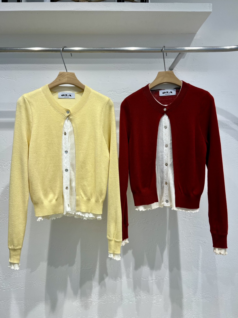 OLA韓國直郵女裝新款職業人氣熱賣推薦休閑時尚26春夏針織衫mellor/OLA針織衫