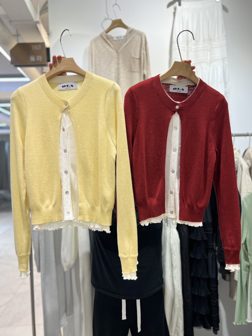 OLA韓國直郵女裝新款職業人氣熱賣推薦休閑時尚26春夏針織衫mellor/OLA針織衫