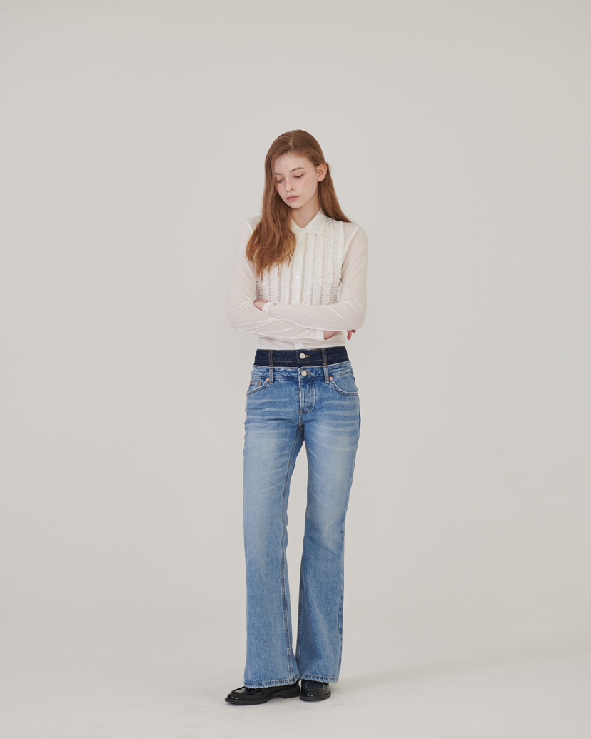 STAGE韓國東大門代購女士新款熱賣職業人氣時尚襯衫蕾絲衫STAGE襯衫/蕾絲衫