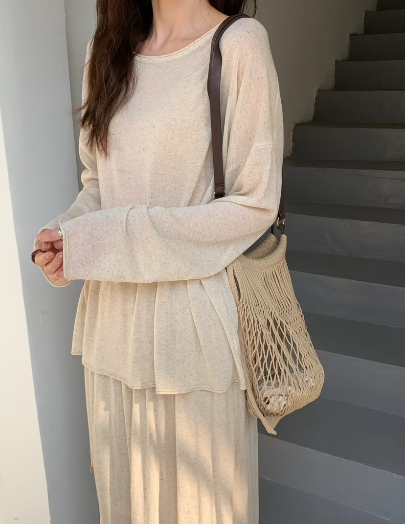 OLA韓國直郵實拍女士新款推薦26春夏職業時尚休閑熱賣長裙mellor/OLA長裙