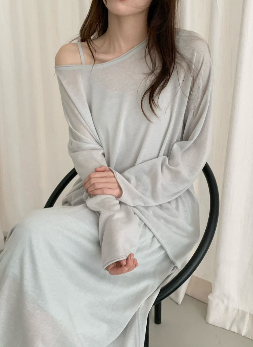 OLA韓國直郵實拍女士新款推薦26春夏職業時尚休閑熱賣長裙mellor/OLA長裙