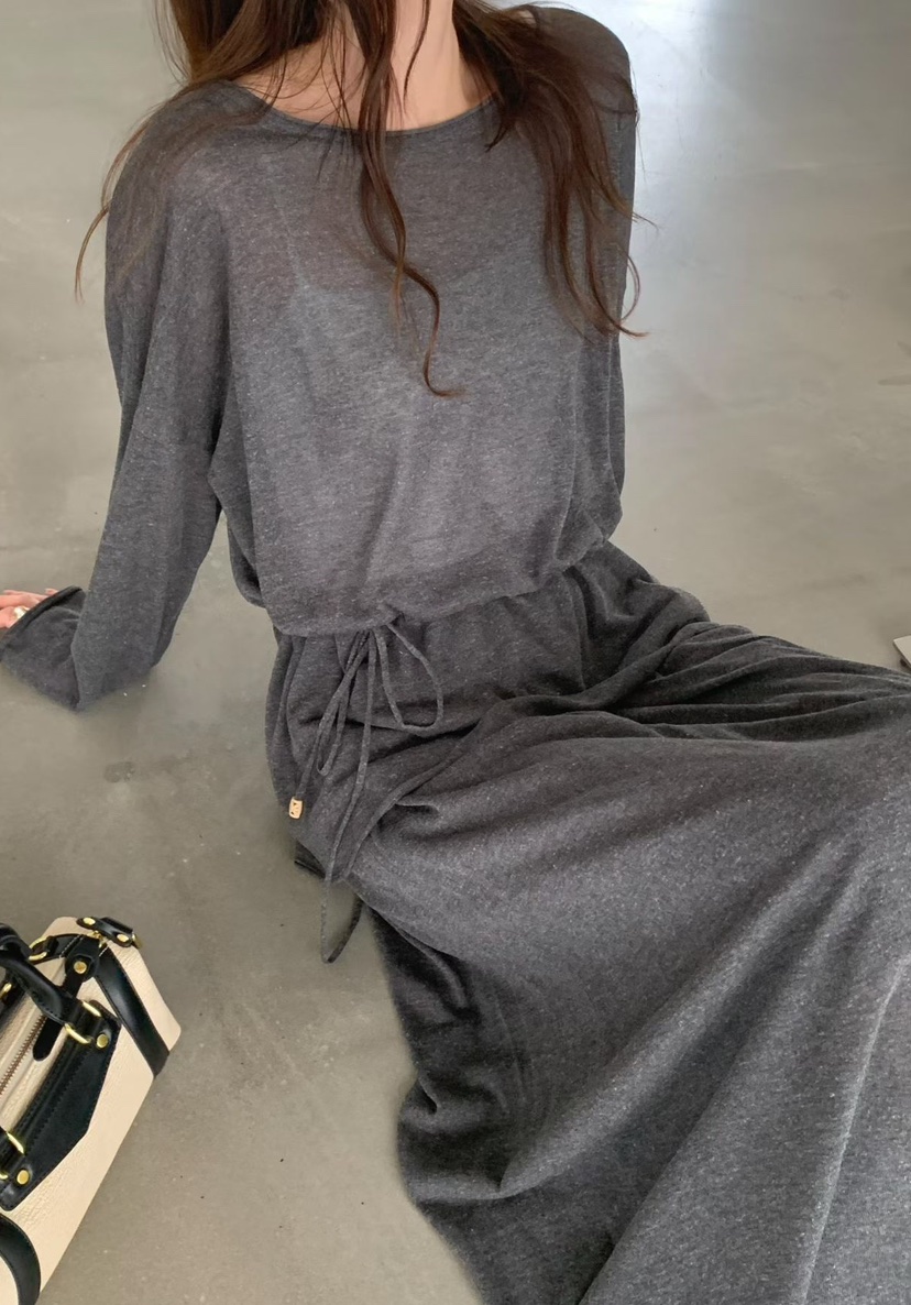 OLA韓國直郵實拍女士新款推薦26春夏職業時尚休閑熱賣長裙mellor/OLA長裙