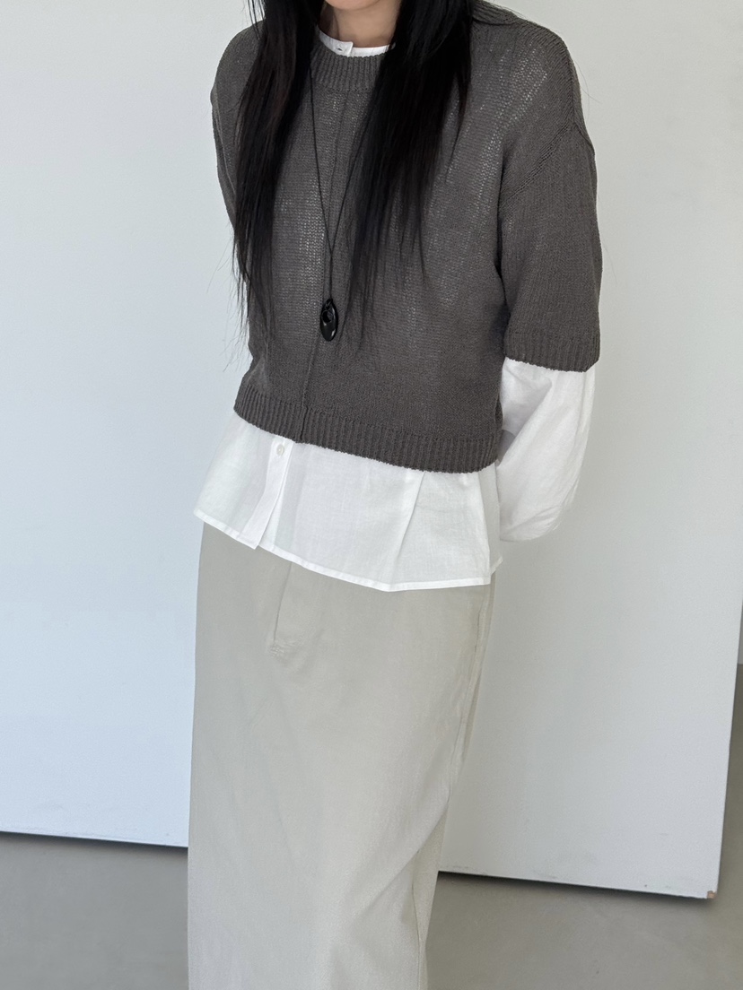 TAUPE韓國直郵實拍女裝新款職業熱賣休閑推薦時尚人氣針織衫TAUPE針織衫