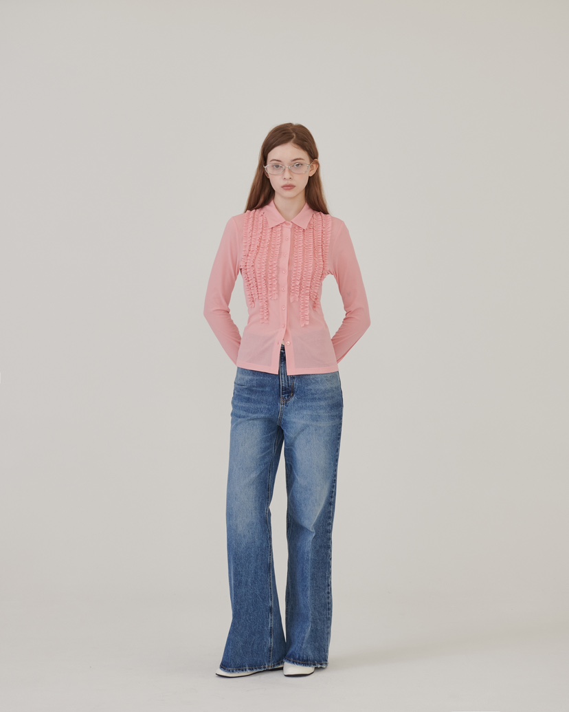 STAGE韓國代購女裝新款26春夏職業人氣時尚休閑推薦牛仔褲STAGE牛仔褲