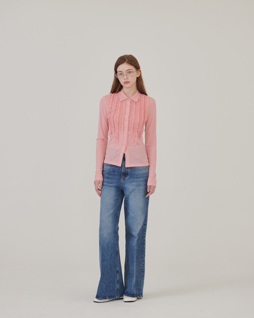 STAGE韓國代購女裝新款26春夏職業人氣時尚休閑推薦牛仔褲STAGE牛仔褲