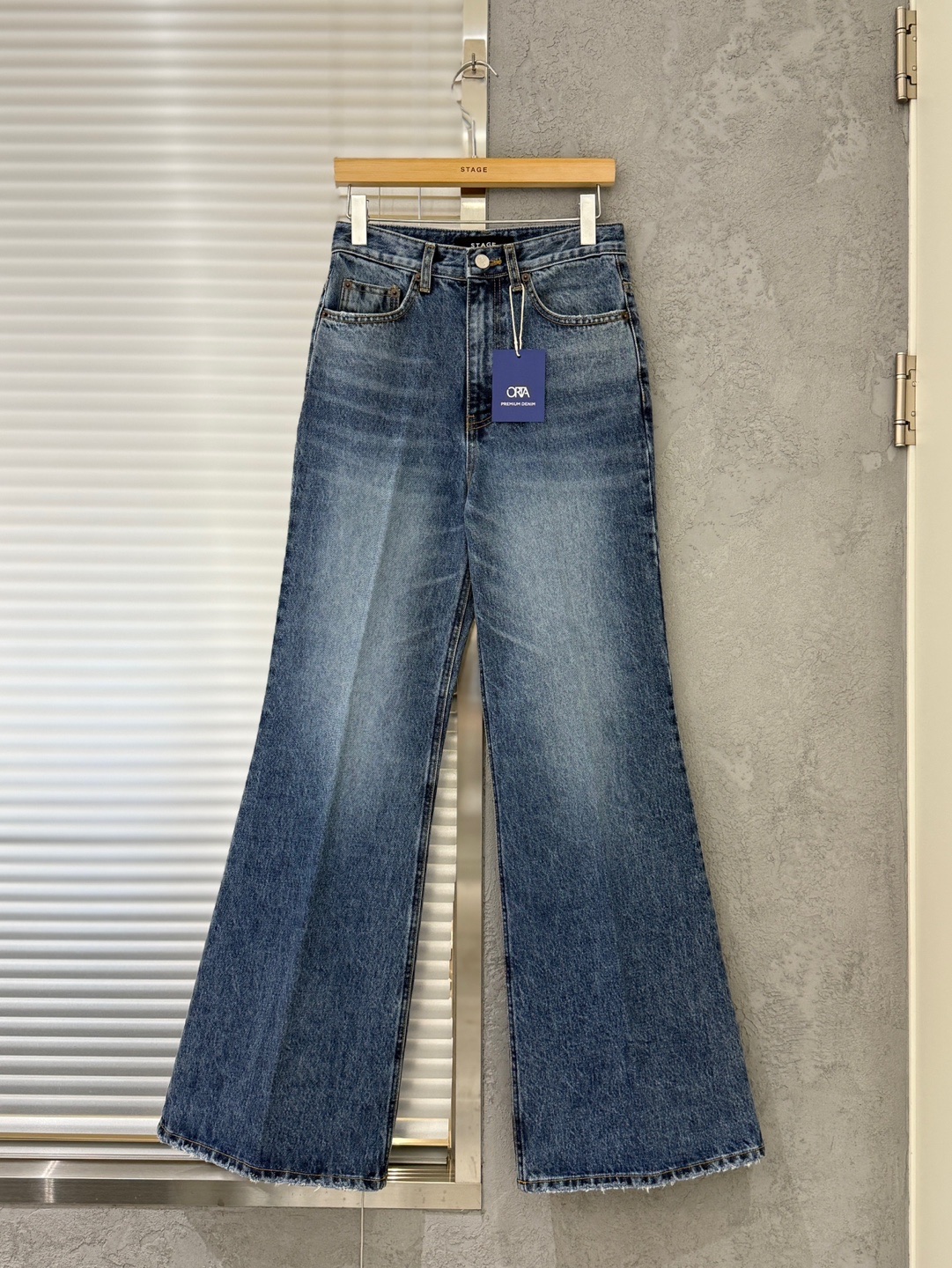 STAGE韓國代購女裝新款26春夏職業人氣時尚休閑推薦牛仔褲STAGE牛仔褲圖色1