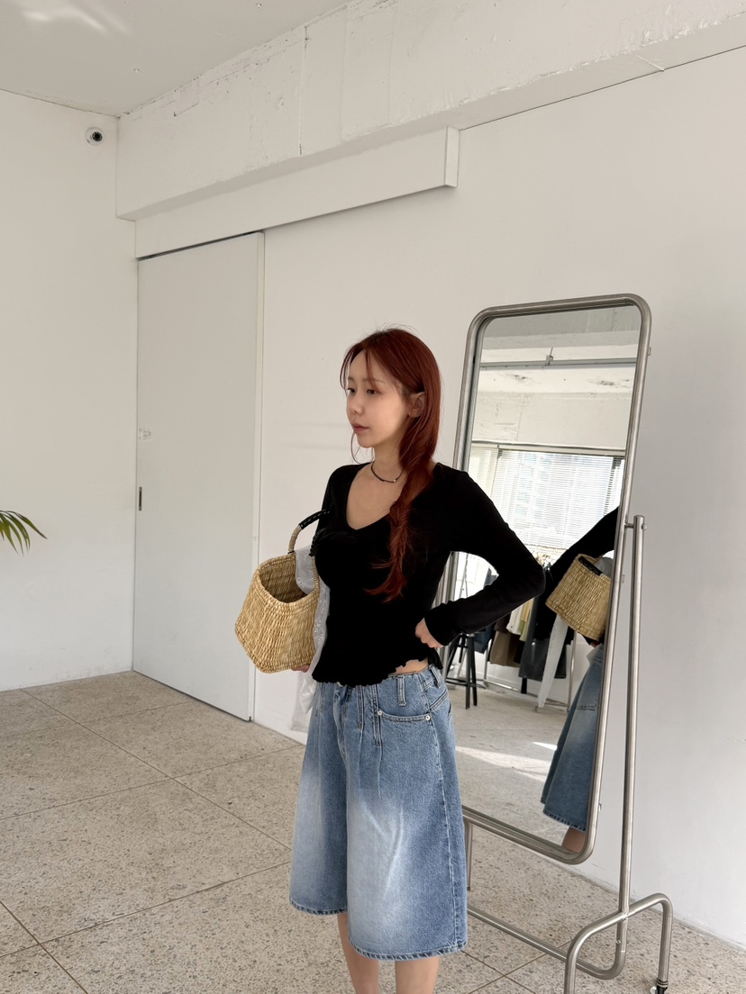 SUNDER MARKET韓國直郵實拍女士新品休閑人氣26春夏長袖T恤SUNDER MARKET長袖T恤