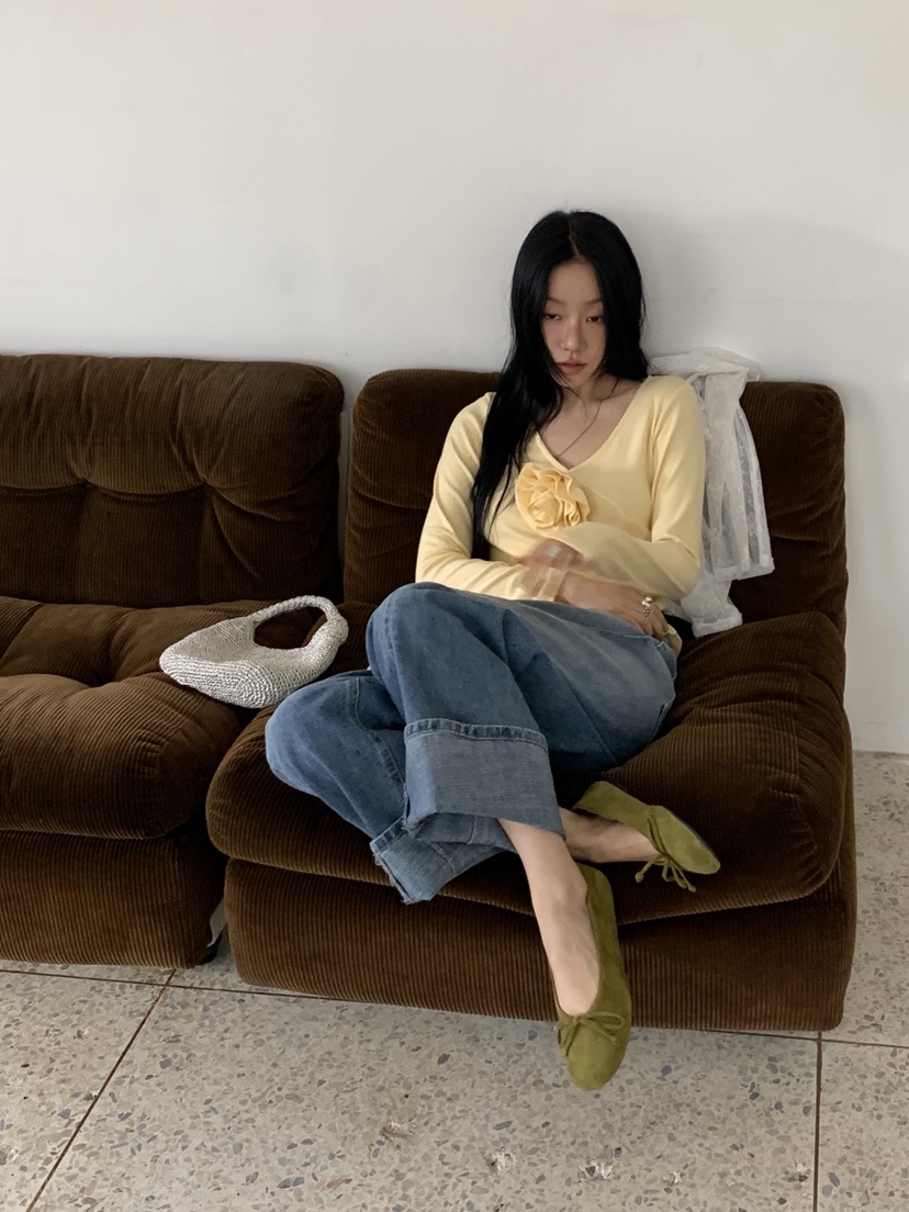 SUNDER MARKET韓國直郵實拍女士新品休閑人氣26春夏長袖T恤SUNDER MARKET長袖T恤