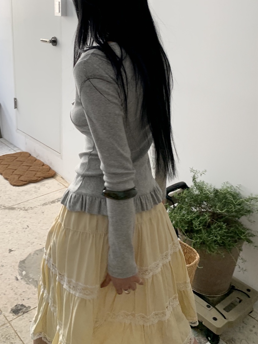 SUNDER MARKET韓國直郵實拍女士新品休閑人氣26春夏長袖T恤SUNDER MARKET長袖T恤