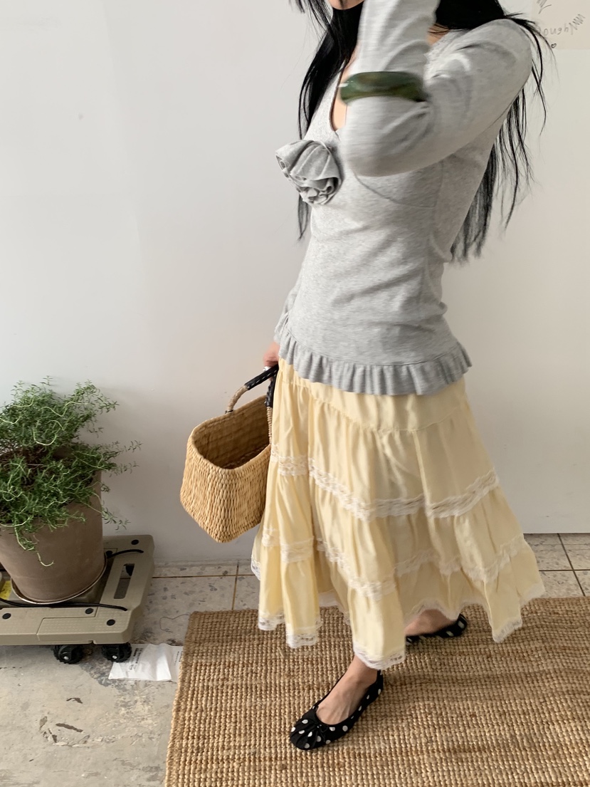 SUNDER MARKET韓國直郵實拍女士新品休閑人氣26春夏長袖T恤SUNDER MARKET長袖T恤