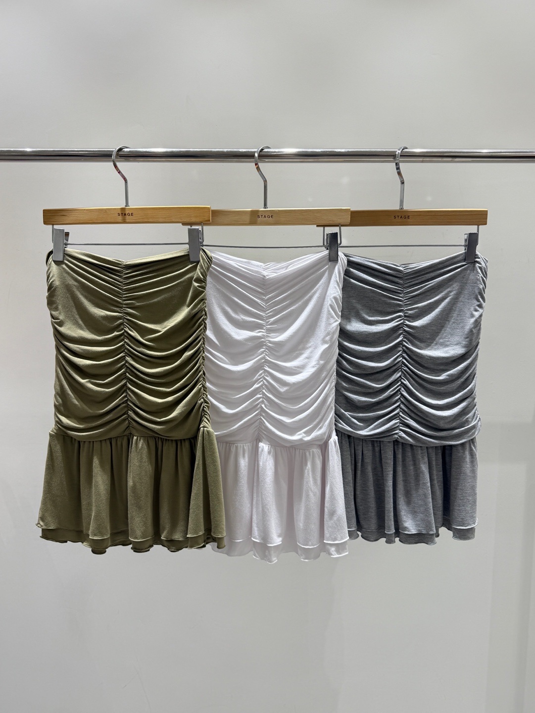 STAGE韓國東大門直郵女裝新品時尚熱賣26春夏吊帶背心褶皺STAGE吊帶/背心