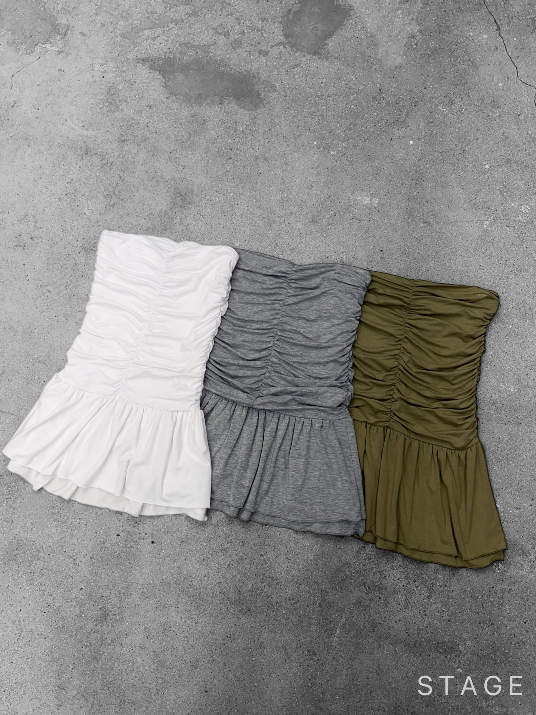 STAGE韓國東大門直郵女裝新品時尚熱賣26春夏吊帶背心褶皺STAGE吊帶/背心