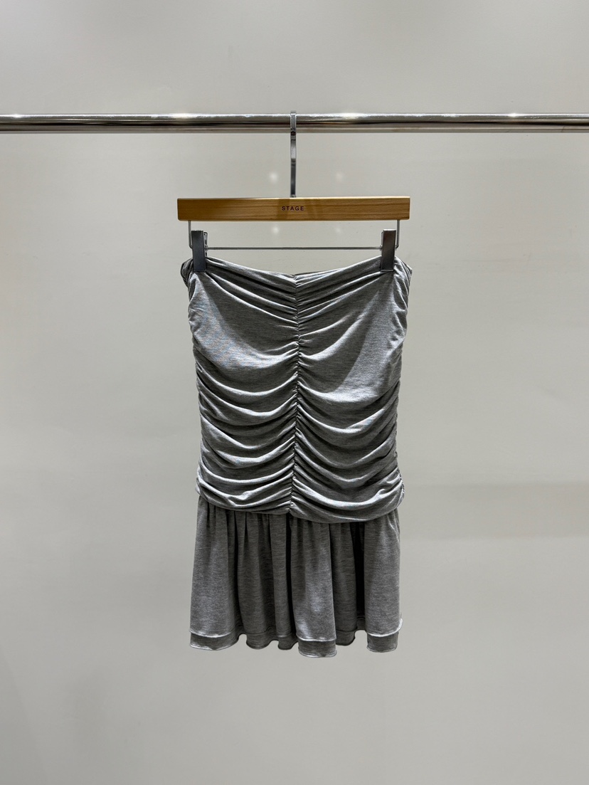 STAGE韓國東大門直郵女裝新品時尚熱賣26春夏吊帶背心褶皺STAGE吊帶/背心圖色2