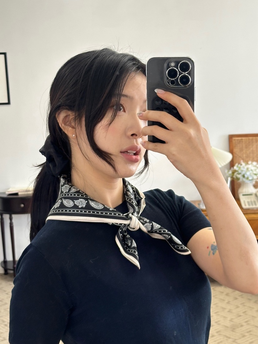 NICEALICE韓國直郵女裝新品職業休閑人氣圍巾披肩絲綢圍巾NICEALICE圍巾/披肩