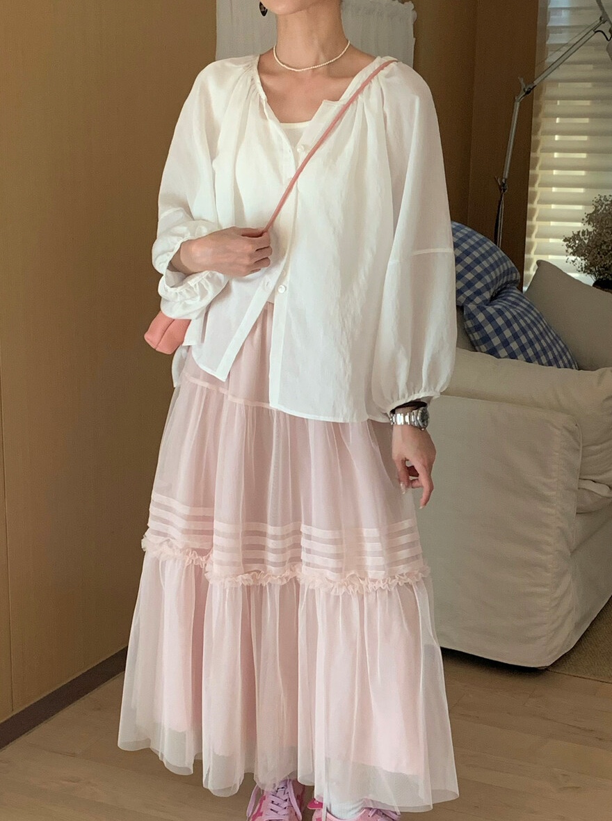 OLA韓國東大門代購女士新款26春夏休閑襯衫蕾絲衫不含吊帶mellor/OLA襯衫/蕾絲衫