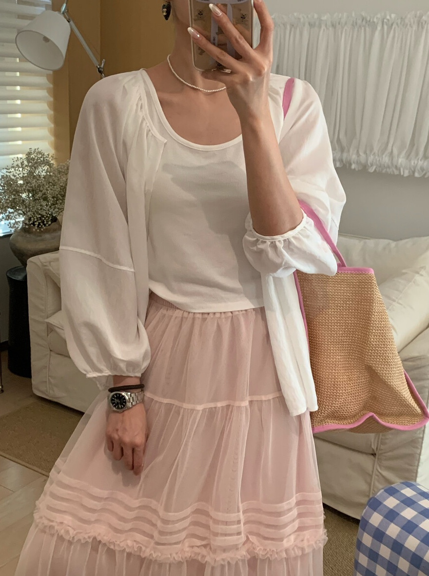 OLA韓國東大門代購女士新款26春夏休閑襯衫蕾絲衫不含吊帶mellor/OLA襯衫/蕾絲衫