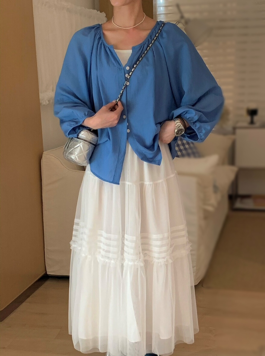 OLA韓國東大門代購女士新款26春夏休閑襯衫蕾絲衫不含吊帶mellor/OLA襯衫/蕾絲衫