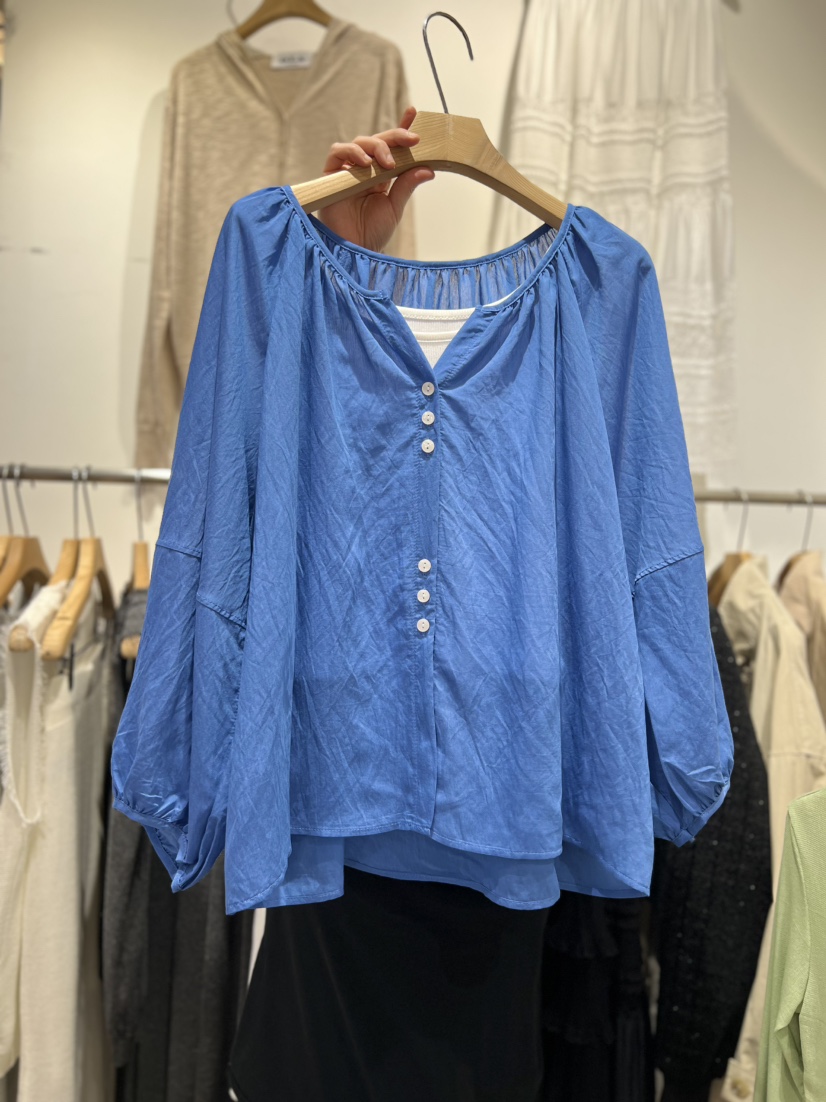 OLA韓國東大門代購女士新款26春夏休閑襯衫蕾絲衫不含吊帶mellor/OLA襯衫/蕾絲衫圖色4