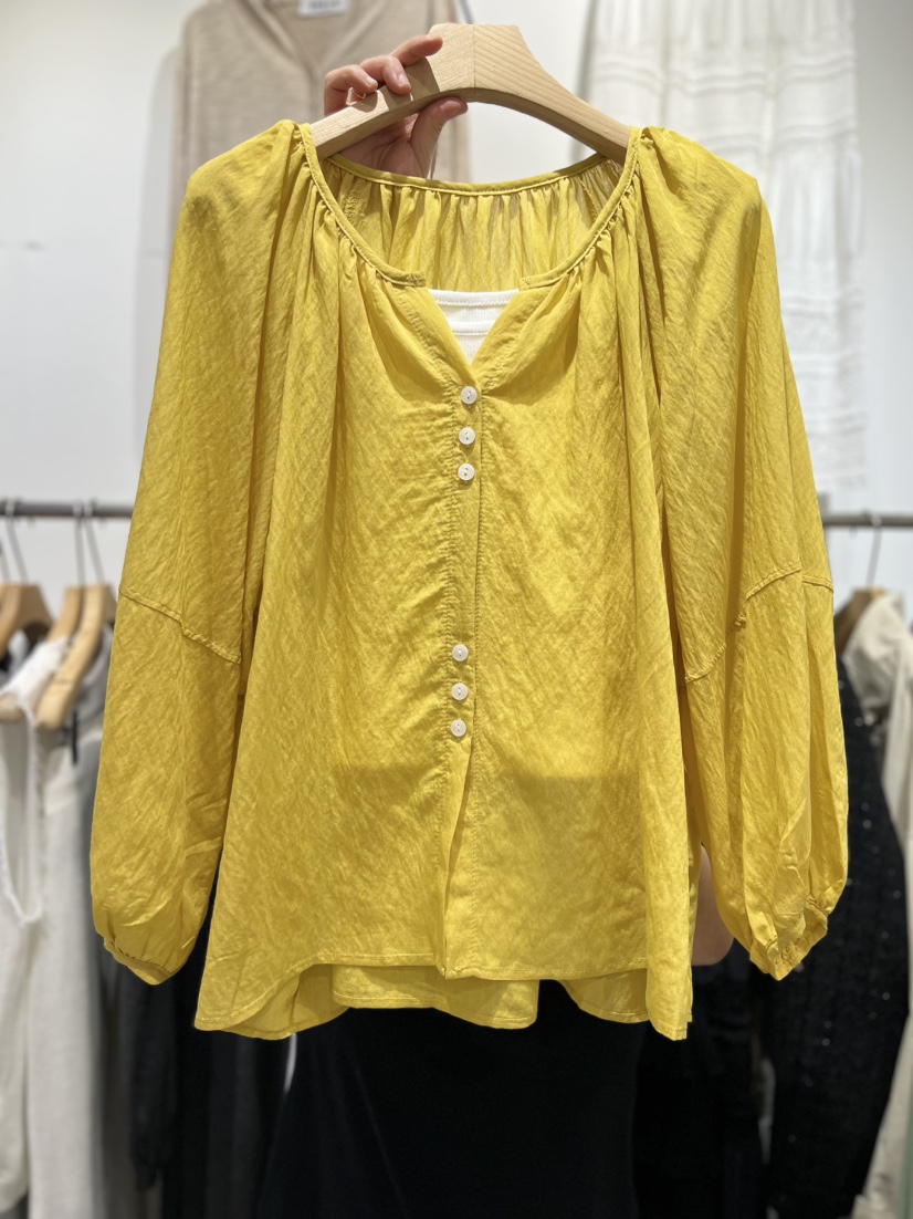 OLA韓國東大門代購女士新款26春夏休閑襯衫蕾絲衫不含吊帶mellor/OLA襯衫/蕾絲衫圖色5