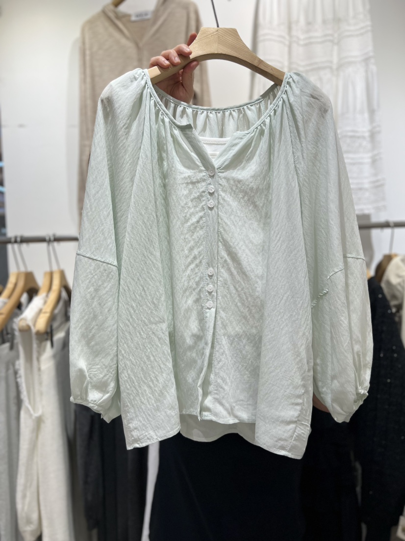 OLA韓國東大門代購女士新款26春夏休閑襯衫蕾絲衫不含吊帶mellor/OLA襯衫/蕾絲衫圖色6