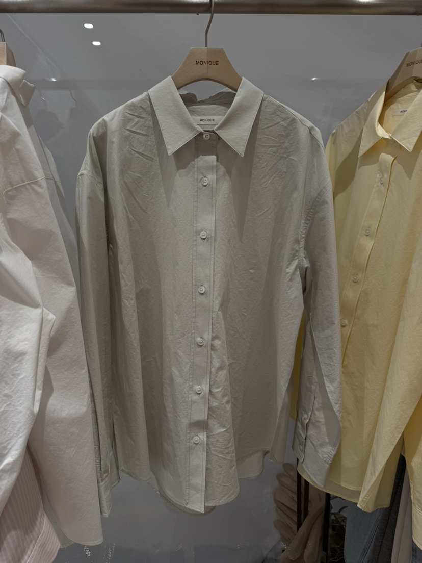 MONIQUE韓國直郵實拍女士新品熱賣人氣時尚26春夏襯衫蕾絲衫棉MONIQUE襯衫/蕾絲衫圖色2