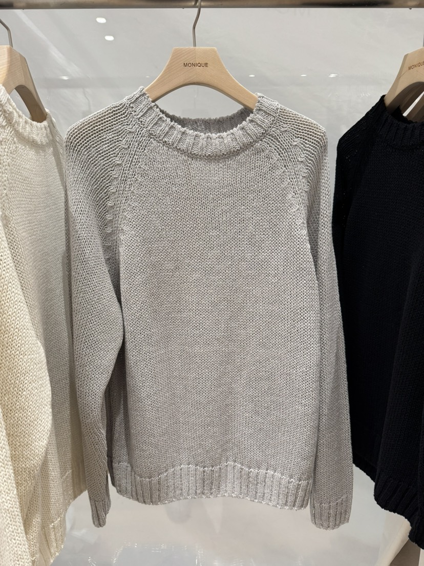 MONIQUE韓國東大門直郵女裝新品休閑人氣針織衫插肩袖亞麻MONIQUE針織衫圖色2