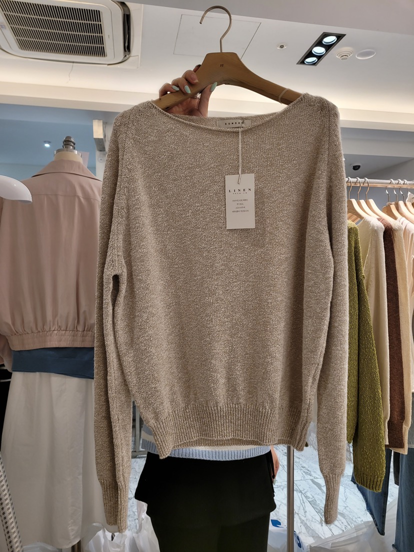 FF/SUNDAY韓國東大門代購女士新品推薦26春夏針織衫亞麻FF/SUNDAY針織衫圖色1