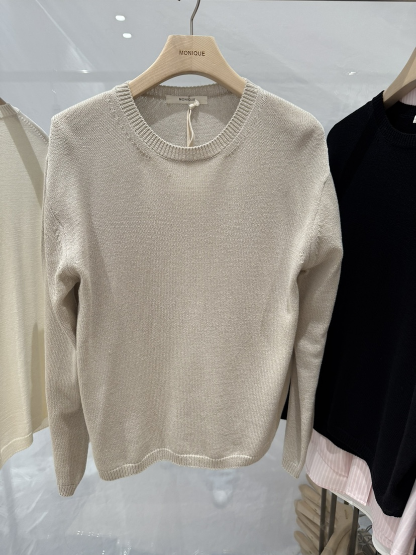 MONIQUE韓國東大門直郵女士新品推薦26春夏職業針織衫亞麻MONIQUE針織衫圖色2
