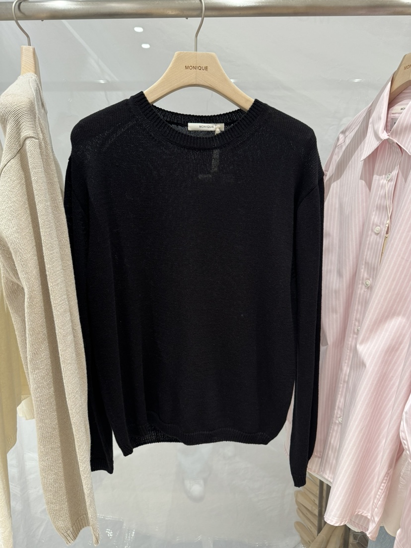 MONIQUE韓國東大門直郵女士新品推薦26春夏職業針織衫亞麻MONIQUE針織衫圖色3