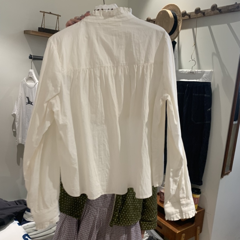 LE JARDINET韓國直郵實拍女裝新款推薦休閑職業襯衫蕾絲衫LE JARDINET襯衫/蕾絲衫