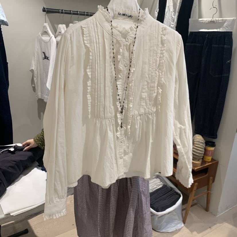 LE JARDINET韓國直郵實拍女裝新款推薦休閑職業襯衫蕾絲衫LE JARDINET襯衫/蕾絲衫圖色1